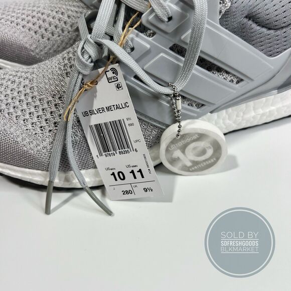 Adidas Ultraboost 1.0 “Silver Metallic” Athletic Shoes JS1632  Men’s Size 10